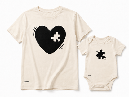 Heart & Puzzle Matching Set