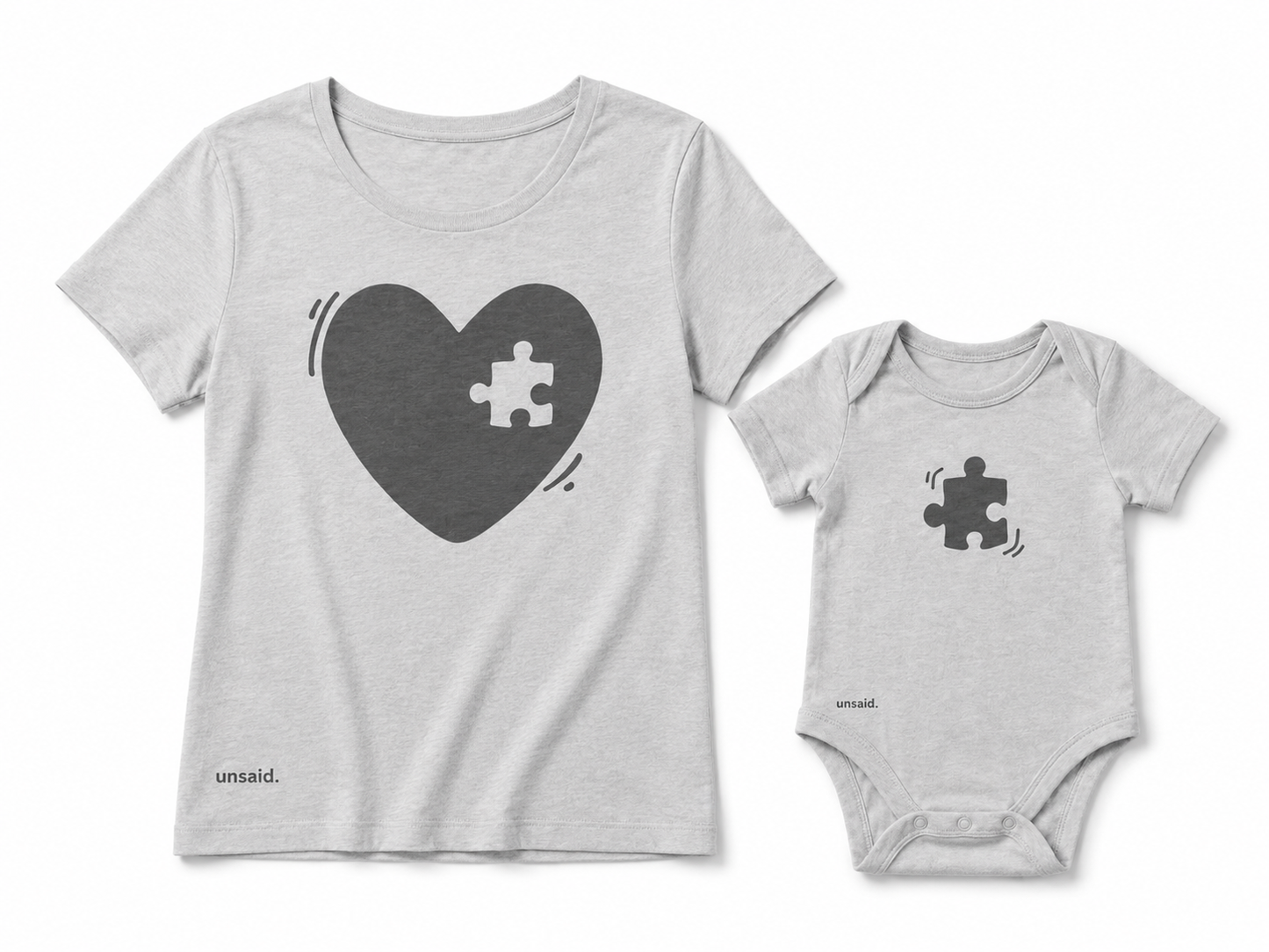 Heart & Puzzle Matching Set